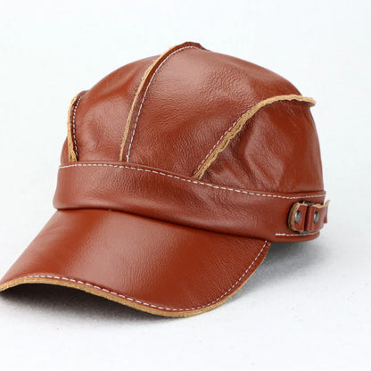 Gorra Hombre de Cuero Ajuste Clasico