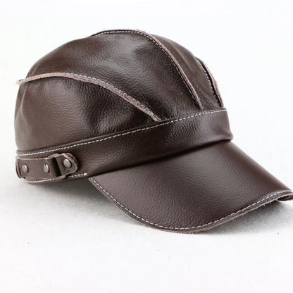 Gorra Hombre de Cuero Ajuste Clasico