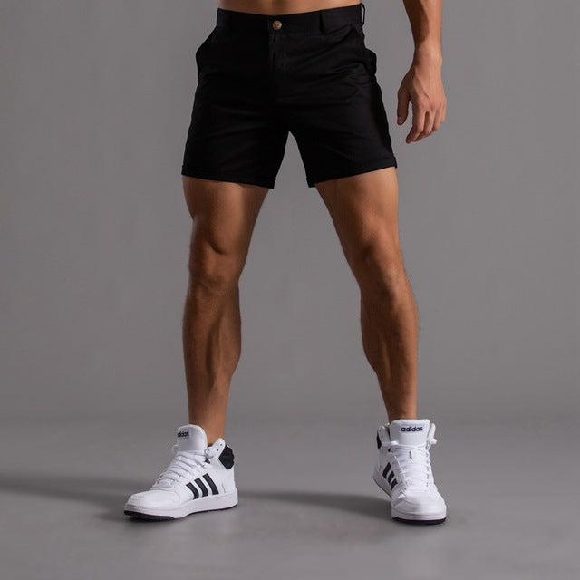 Pantalón Corto Hombre Algodón Ajustado Verano