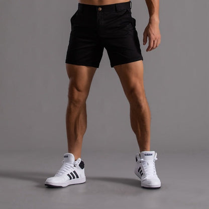 Pantalón Corto Hombre Algodón Ajustado Verano