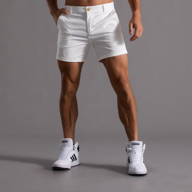 Pantalón Corto Hombre Algodón Ajustado Verano
