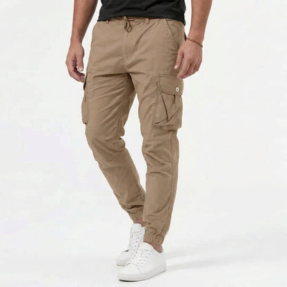 Pantalón Cargo Hombre Bolsillos Jogger Ajuste Comodo
