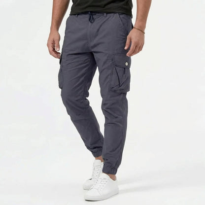 Pantalón Cargo Hombre Bolsillos Jogger Ajuste Comodo