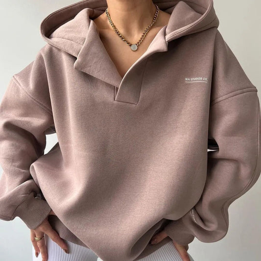 Sudadera Mujer Algodón Oversize con Capucha - Mavetta
