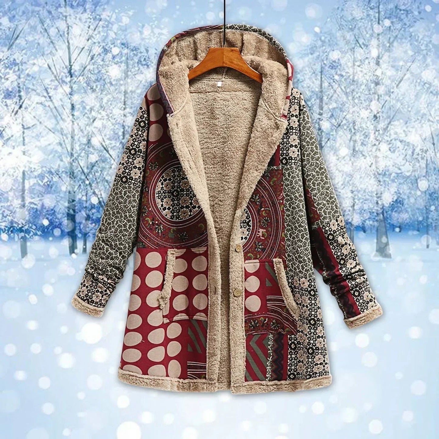 Chaqueta Polar Mujer Calida Ajuste Comodo