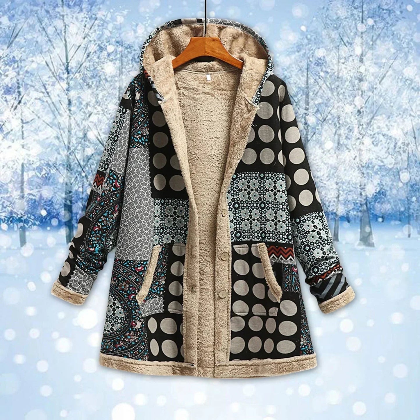Chaqueta Polar Mujer Calida Ajuste Comodo