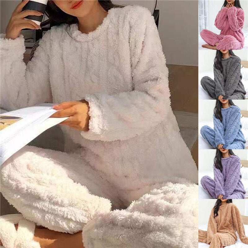 Pijama Mujer de Fleece Ultra Suave Conjunto