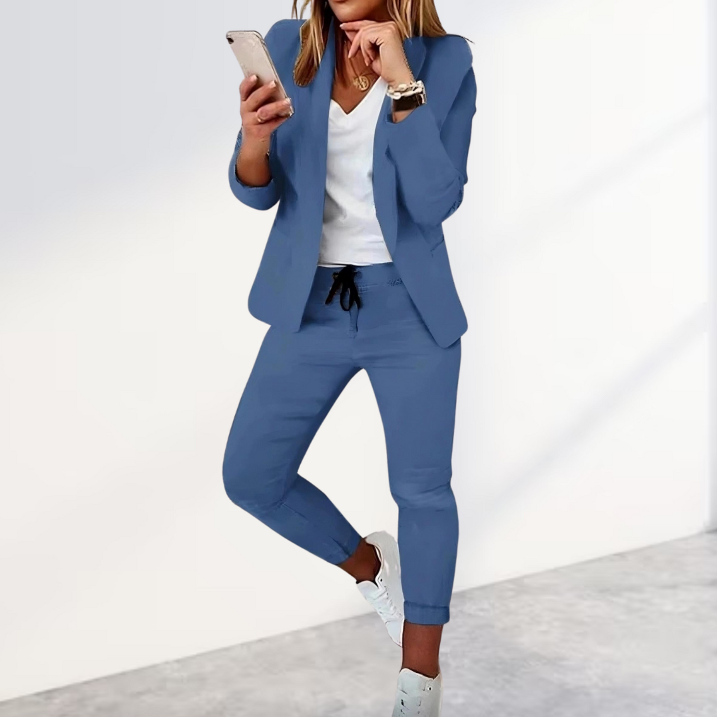 Conjunto Traje Mujer Sofisticado Corte Ajustado