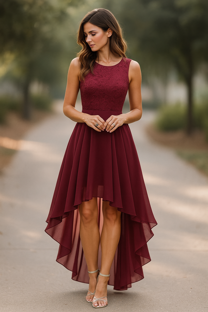 Vestido noche mujer Asimétrico elegante