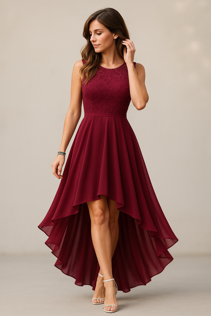 Vestido noche mujer Asimétrico elegante