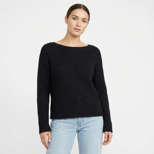 Jersey Mujer Cuello Redondo Corte Relajado - Mavetta