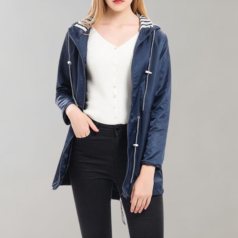 Chaqueta impermeable mujer diseño moderno ajustada