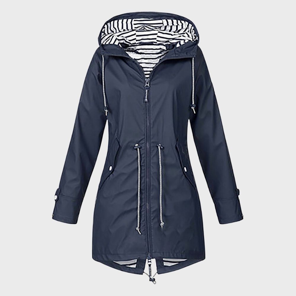 Chaqueta impermeable mujer diseño moderno ajustada