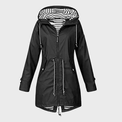 Chaqueta impermeable mujer diseño moderno ajustada