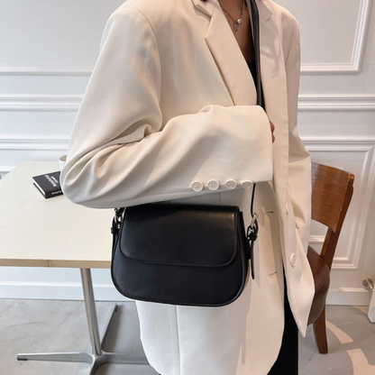 Bolso Cruzado Mujer Solapa Compacto Correa Ajustable