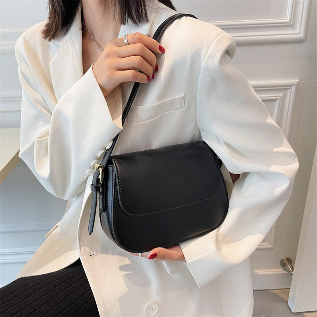 Bolso Cruzado Mujer Solapa Compacto Correa Ajustable