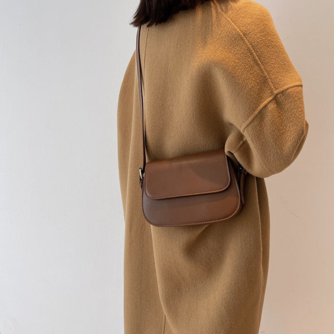 Bolso Cruzado Mujer Solapa Compacto Correa Ajustable