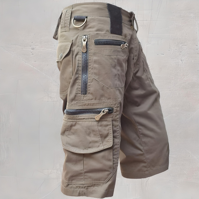 Pantalón Corto Hombre Cargo Resistente Ajuste Táctico