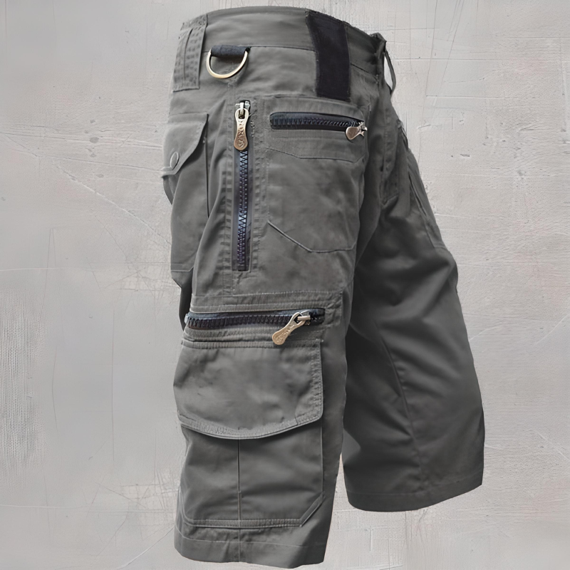 Pantalón Corto Hombre Cargo Resistente Ajuste Táctico