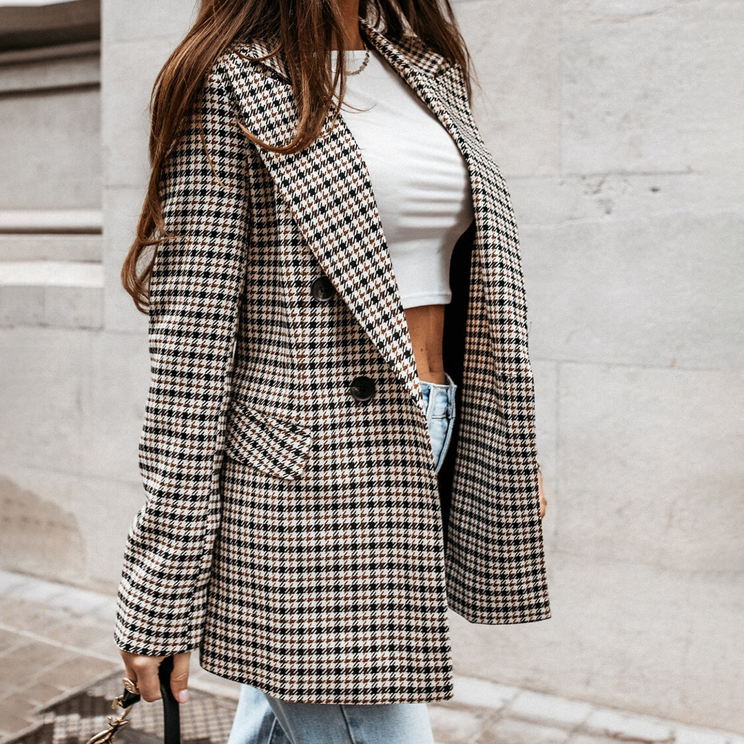 Blazer Mujer Clásico Ajuste Regular Elegante