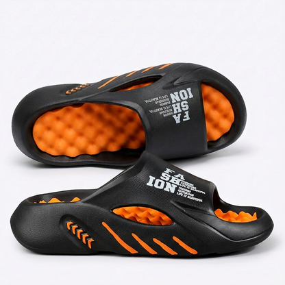 Chanclas deportivas hombre con plantilla masaje y suela gruesa confort