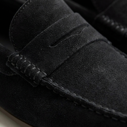 Mocasines Hombre Piel Tira Penny Costuras Vistas Casual