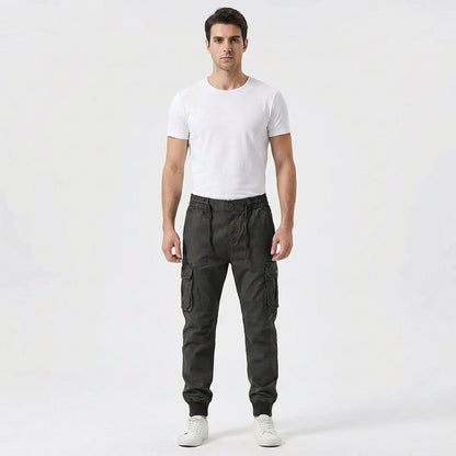 Pantalón Cargo Hombre Algodón Ajuste Jogger