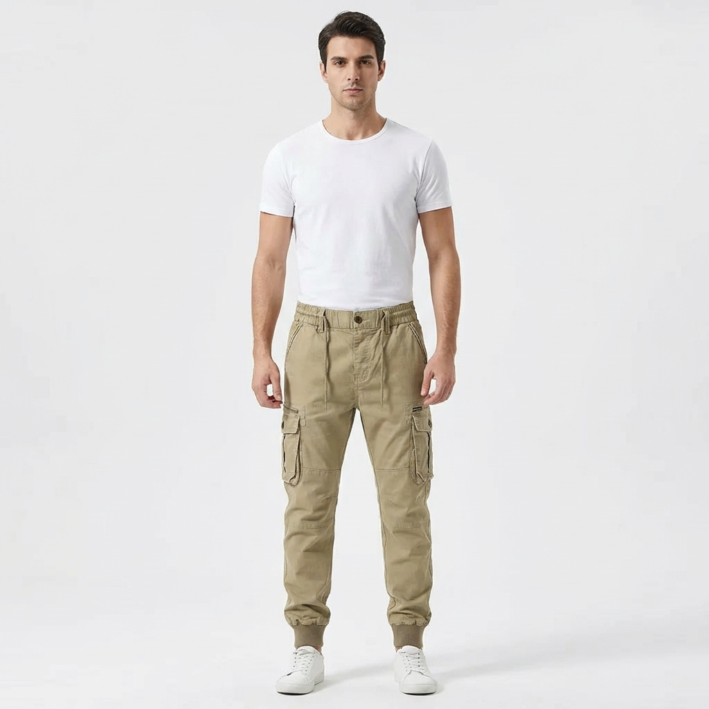 Pantalón Cargo Hombre Algodón Ajuste Jogger - Mavetta