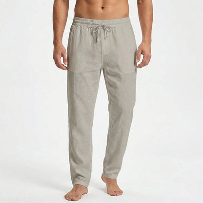 Pantalón Recto Hombre con Cordón Estilo Casual