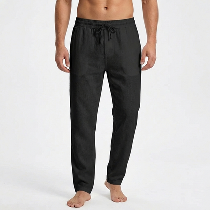 Pantalón Recto Hombre con Cordón Estilo Casual