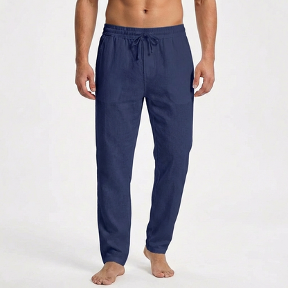 Pantalón Recto Hombre con Cordón Estilo Casual
