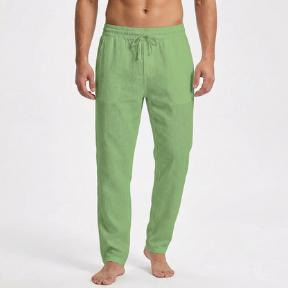 Pantalón Recto Hombre con Cordón Estilo Casual
