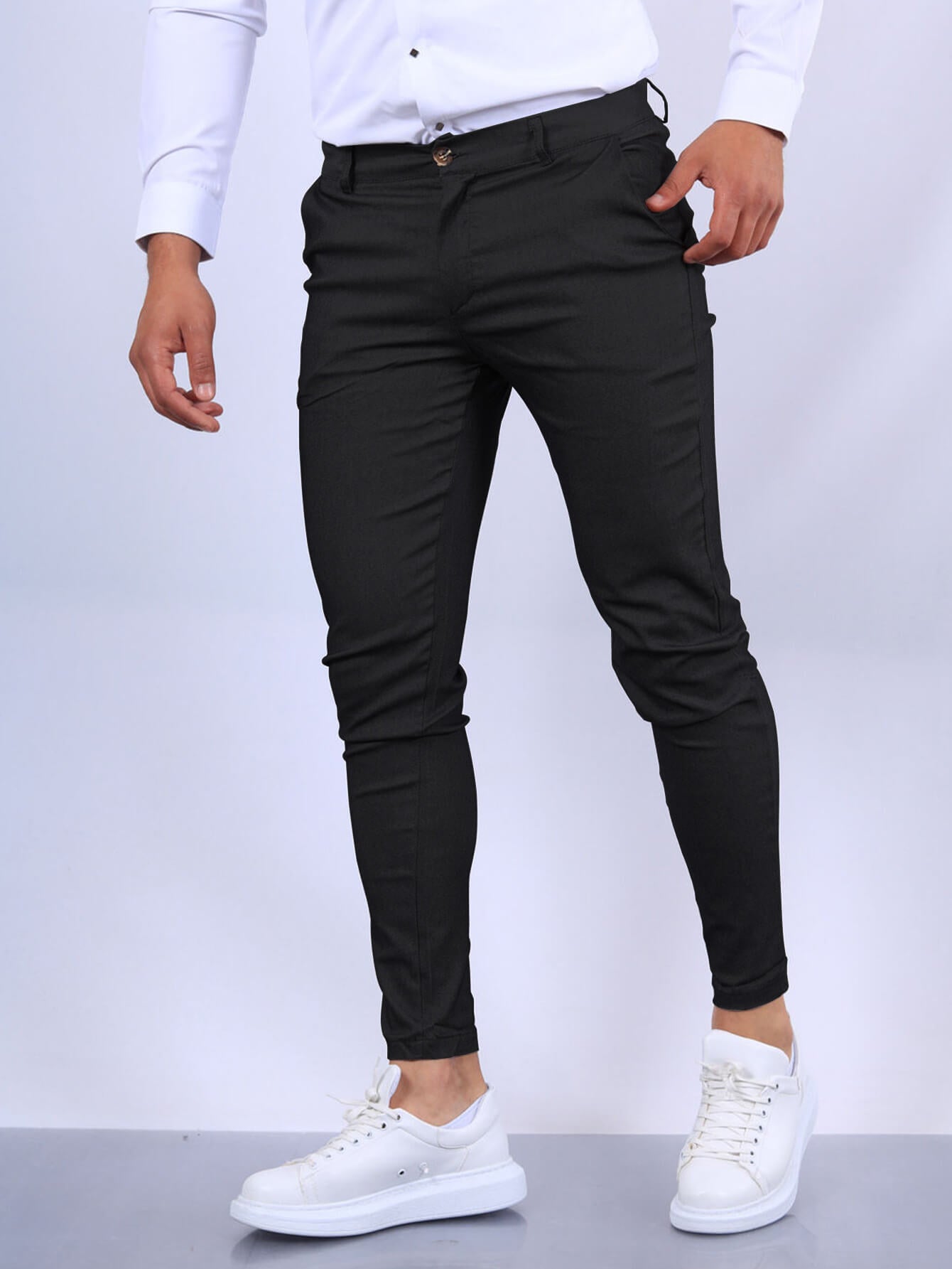 Pantalón Hombre Algodón Elástico Corte Elegante - Mavetta