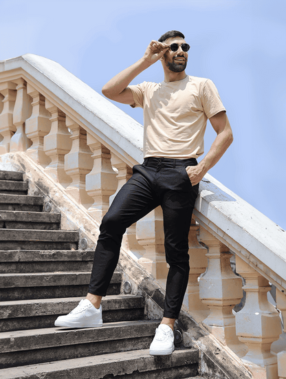 Pantalón Hombre Algodón Elástico Corte Elegante