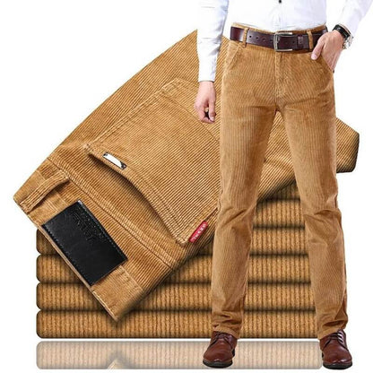 Pantalón Mujer de Pana Corte Recto Clásico