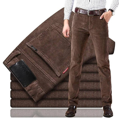 Pantalón Mujer de Pana Corte Recto Clásico
