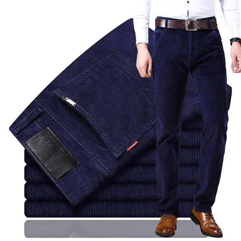 Pantalón Mujer de Pana Corte Recto Clásico