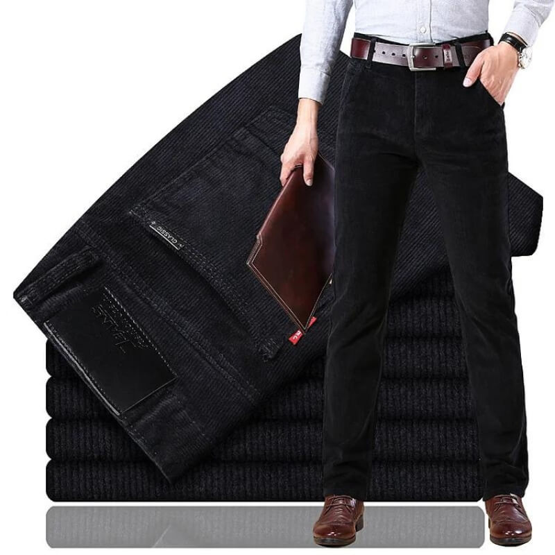 Pantalón Mujer de Pana Corte Recto Clásico
