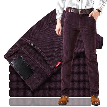 Pantalón Mujer de Pana Corte Recto Clásico
