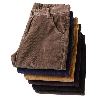Pantalón Mujer de Pana Corte Recto Clásico
