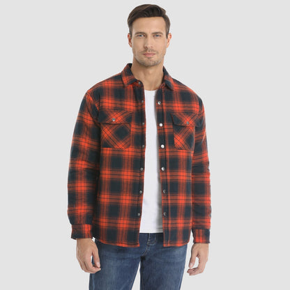 Chaqueta Hombre de Cuadros con Bolsillos y Corte Clásico