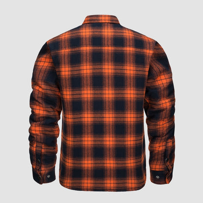 Chaqueta Hombre de Cuadros con Bolsillos y Corte Clásico