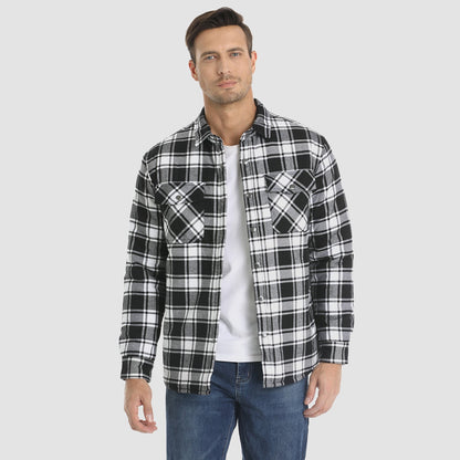 Chaqueta Hombre de Cuadros con Bolsillos y Corte Clásico