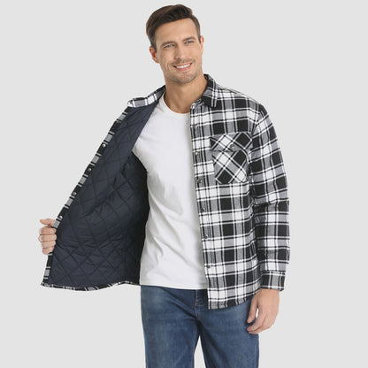 Chaqueta Hombre de Cuadros con Bolsillos y Corte Clásico