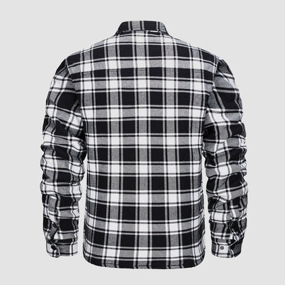 Chaqueta Hombre de Cuadros con Bolsillos y Corte Clásico