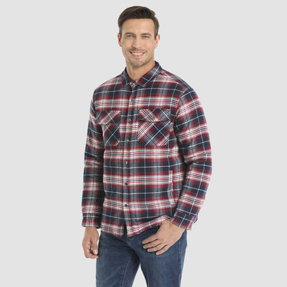 Chaqueta Hombre de Cuadros con Bolsillos y Corte Clásico