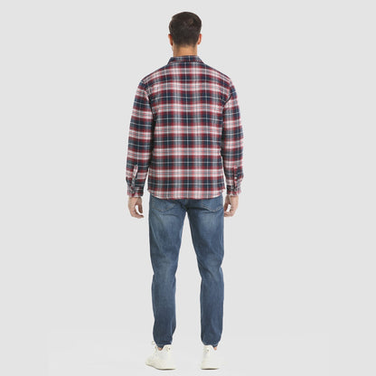 Chaqueta Hombre de Cuadros con Bolsillos y Corte Clásico