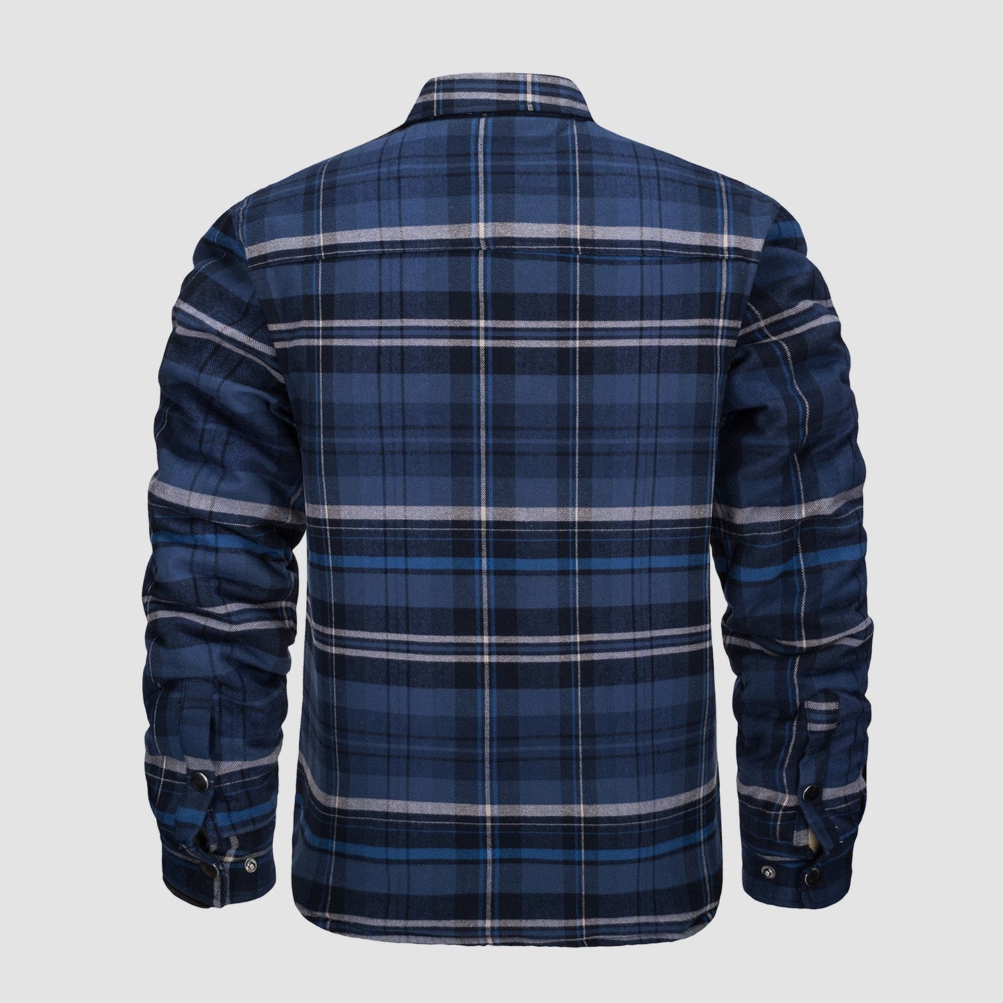 Chaqueta Hombre de Cuadros con Bolsillos y Corte Clásico