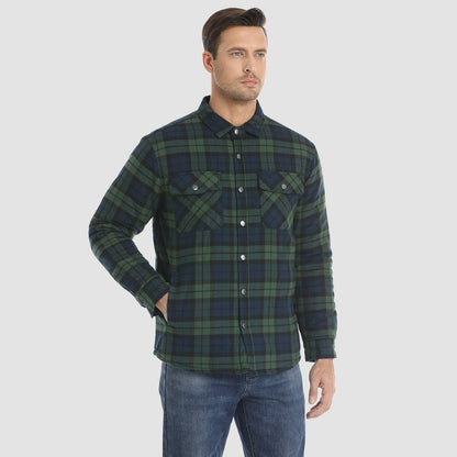 Chaqueta Hombre de Cuadros con Bolsillos y Corte Clásico