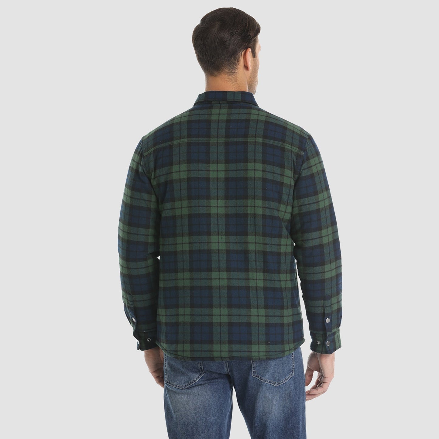 Chaqueta Hombre de Cuadros con Bolsillos y Corte Clásico